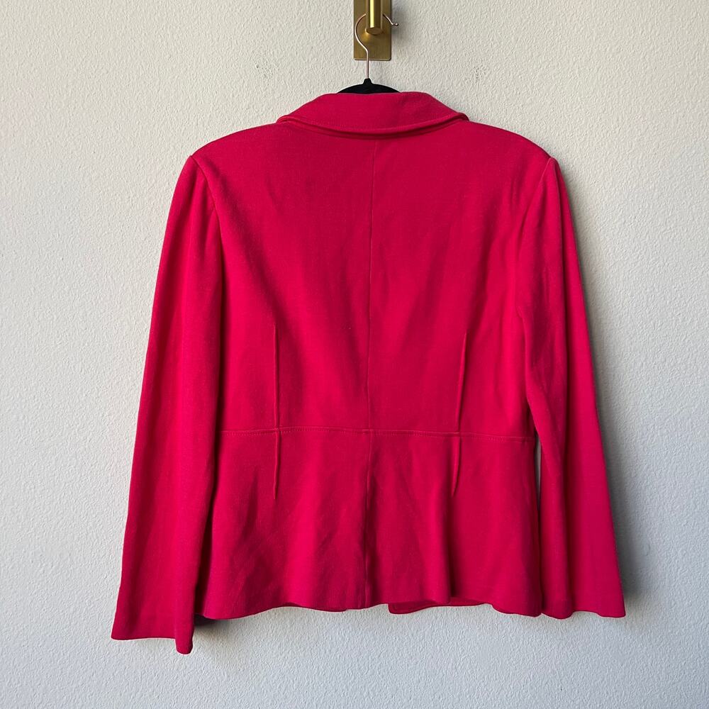 St. John Fuchsia Tailored Single Button Wool Blen… - image 3